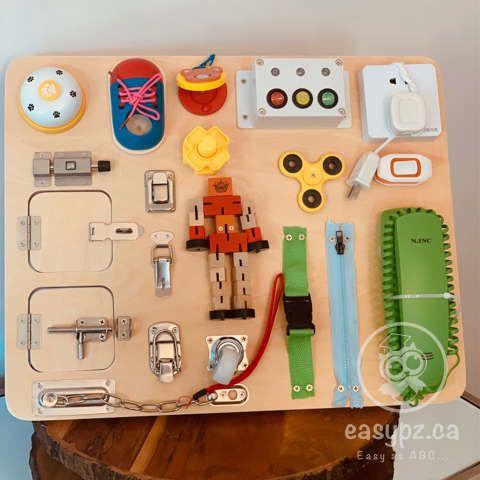 Tableau d'activité en bois(Busy Board)