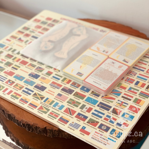 Carte du monde magnétique - Casse-tête