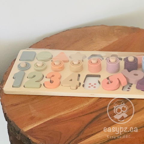 Macaron 3-en-1 - Jeu d'association de formes